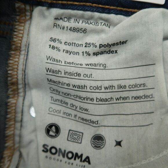 Sonoma Jeans Women's Size 0S Blue High-Rise Curvy Skinny Stretch 27" Inseam NWT - Picture 9 of 16